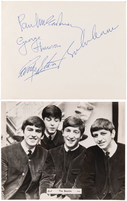 Lot 710 Beatles Signed 1964 Promo Photograph