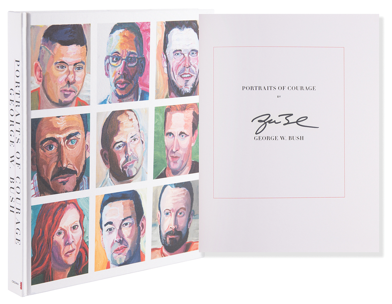 Lot 27 George W. Bush Signed Book - Portraits of Courage