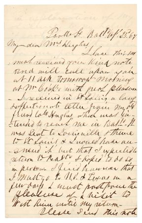 Lot #263 John B. Magruder Autograph Letter Signed - Image 1