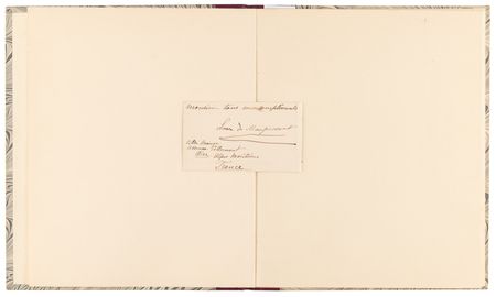 Lot #599 Guy de Maupassant Handwritten Poem - 'Promenade à seize ans' - Image 4