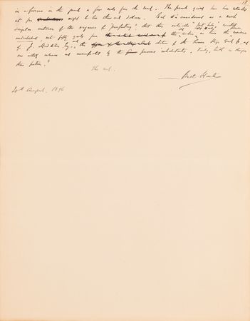 Lot #589 Bret Harte Autograph Manuscript Signed for The Youngest Prospector in Calaveras - Image 14