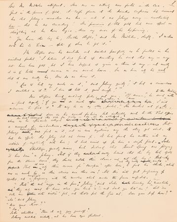 Lot #589 Bret Harte Autograph Manuscript Signed for The Youngest Prospector in Calaveras - Image 8