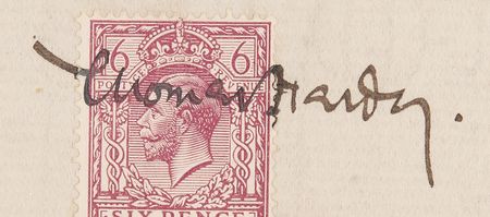 Lot #588 Thomas Hardy Document Signed for Tess of the d'Urbervilles - Image 6