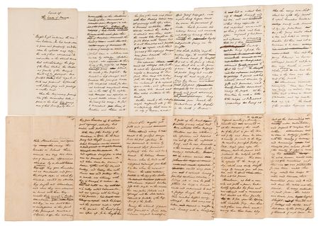 Lot #595 Washington Irving Handwritten Manuscript for 