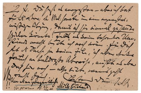 Lot #706 Johannes Brahms Autograph Letter Signed on 