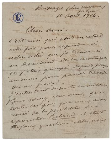 Lot #728 Ruggero Leoncavallo Autograph Letter Signed on His Operas 'Chatterton' and 'Pagliacci' - Image 1