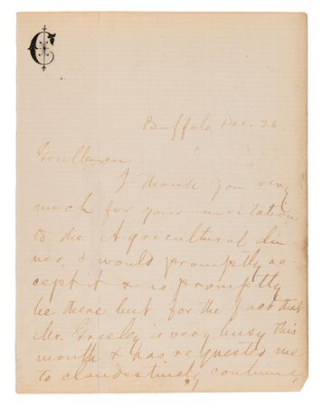 Lot #579 Samuel L. Clemens Autograph Letter Signed as 