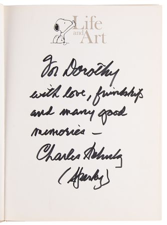 Lot #547 Charles Schulz Signed Book - 40 Years Life and Art - Image 4