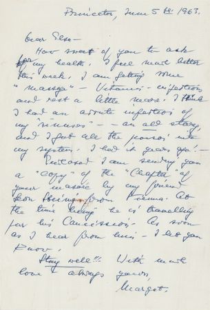 Lot #170 Margot Einstein (3) and Helen Dukas (1) Letters Signed - Image 6