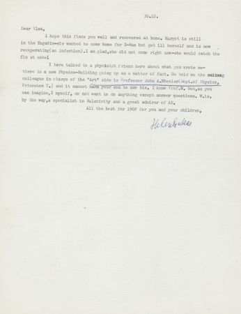 Lot #170 Margot Einstein (3) and Helen Dukas (1) Letters Signed - Image 7