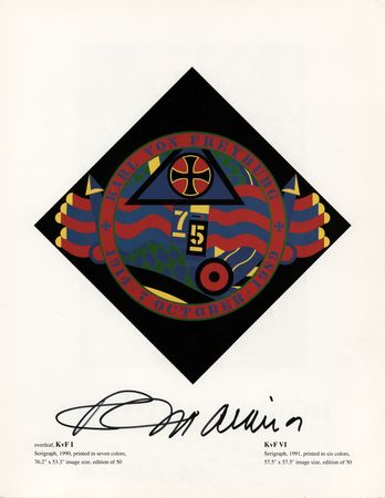Lot #325 Robert Indiana Twice-Signed 'The Hartley Elegies' Book Page - Deemed the Masterworks of His Later Career - Image 3