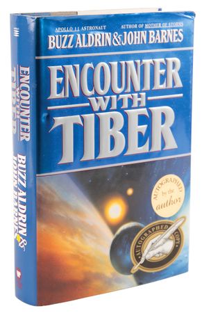 Lot #294 Buzz Aldrin Signed Book - Encounter with Tiber - Image 3