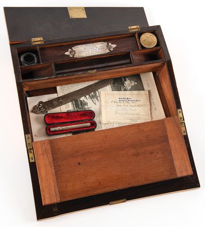 Lot #582. Charles Dickens's Travel Writing Desk