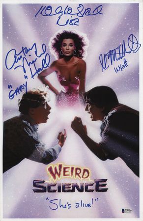 Lot #904 Weird Science Signed Oversized Photograph - Image 1