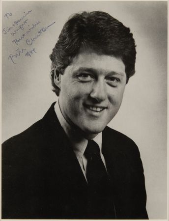 Lot #35 Bill Clinton (2) Signed Items - Booklet and Photograph - Image 6