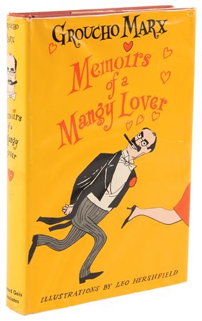 Lot #872 Groucho Marx Signed Book - Memoirs of a Mangy Lover - Image 3