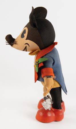 Lot #428 Mickey Mouse and Minnie Mouse (2) Dolls by Knickerbocker Toy Co. (c. 1930s) - Image 3