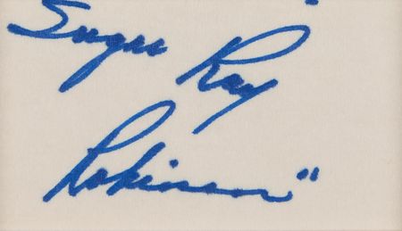 Lot #931 Sugar Ray Robinson Signature - Image 2