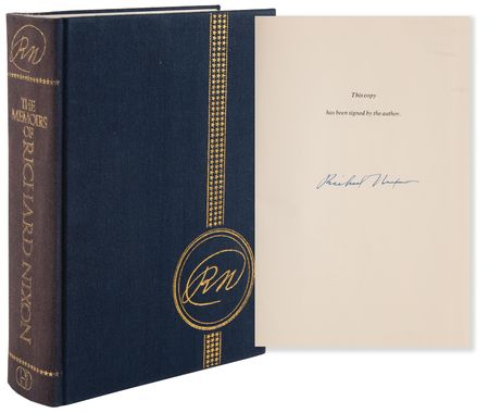 Lot #80 Richard Nixon Signed Book - Memoirs - Image 1