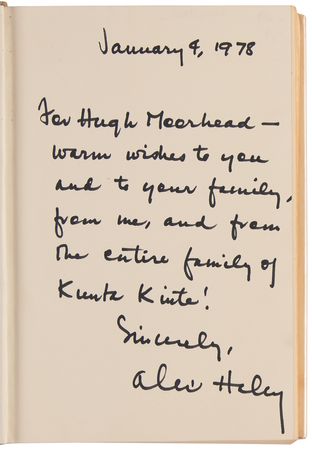 Lot #657 Alex Haley (2) Signed Books - Roots and A Different Kind of Christmas - Image 3