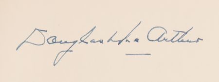 Lot #262 Douglas MacArthur Signed Book - MacArthur: His Rendezvous with History - Image 2