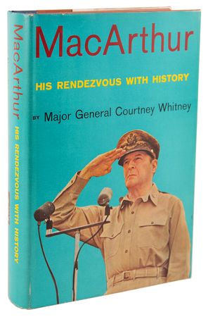 Lot #262 Douglas MacArthur Signed Book - MacArthur: His Rendezvous with History - Image 3
