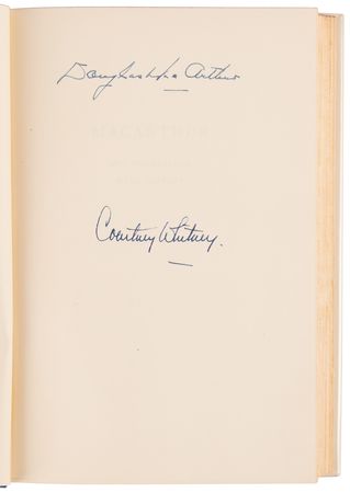Lot #262 Douglas MacArthur Signed Book - MacArthur: His Rendezvous with History - Image 4