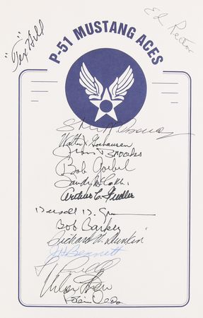 Lot #268 Mustang Aces (15) Signed Book - Mustang at War - Image 2