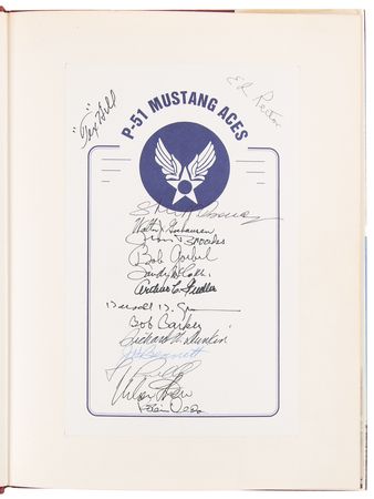 Lot #268 Mustang Aces (15) Signed Book - Mustang at War - Image 4