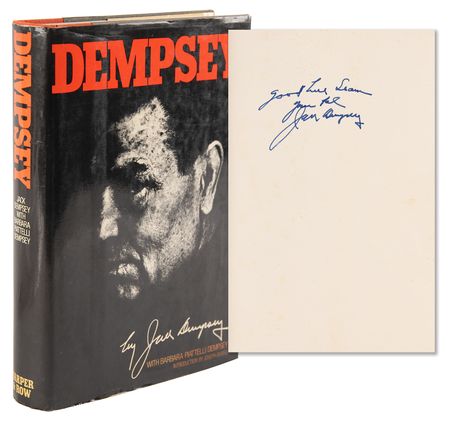 Lot #919 Jack Dempsey Signed Book - Dempsey - Image 1