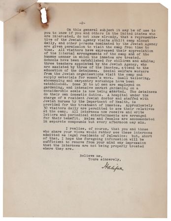 Lot #175 Edward Wood, 1st Earl of Halifax (3) World War II?Dated Letters: 