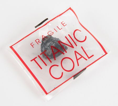 Lot #225 Titanic: Coal Piece Recovered from Wreck Site - Image 1