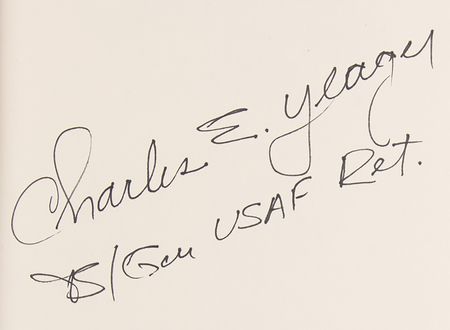 Lot #287 Chuck Yeager Signed Book - Yeager - Image 2