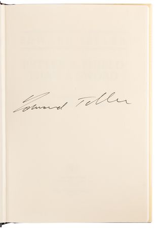 Lot #221 Edward Teller Signed Book - Better a Shield Than a Sword - Image 4