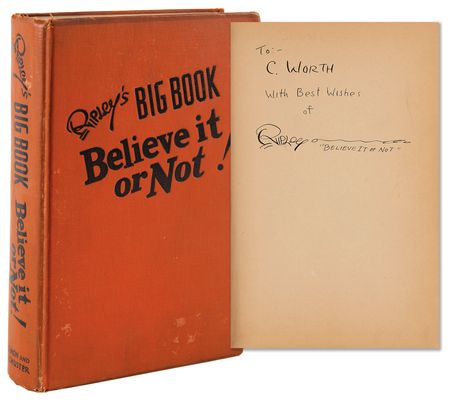 Lot #681 Robert Ripley Signed Book - Ripley's Big Book: Believe It or Not! - Image 1
