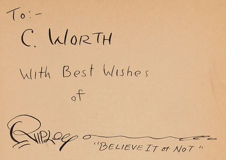 Lot #681 Robert Ripley Signed Book - Ripley's Big Book: Believe It or Not! - Image 2