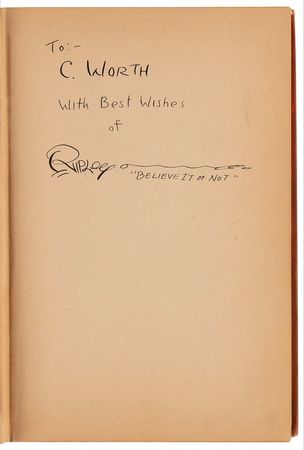 Lot #681 Robert Ripley Signed Book - Ripley's Big Book: Believe It or Not! - Image 4