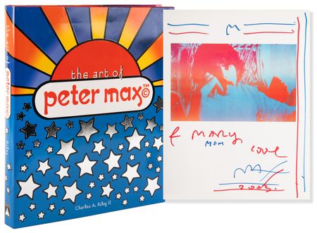 Lot #329 Peter Max Signed Book - The Art of Peter Max - Image 1