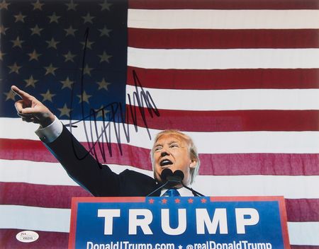 Lot #107 Donald Trump Oversized Signed Photograph - Image 1