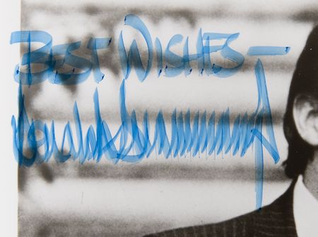 Lot #106 Donald Trump Signed Photograph - Image 2