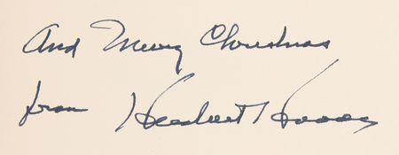 Lot #67 Herbert Hoover Signed Book - On Growing Up - Image 2