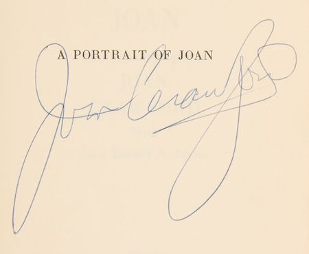 Lot #826 Joan Crawford Signed Book - A Portrait of Joan - Image 2