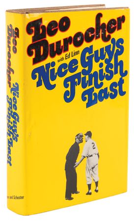 Lot #921 Leo Durocher Signed Book - Nice Guys Finish Last - Image 3