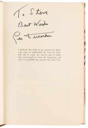 Lot #921 Leo Durocher Signed Book - Nice Guys Finish Last - Image 4