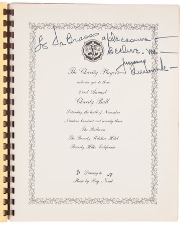 Lot #834 Jimmy Durante (2) Signed Books - Image 2