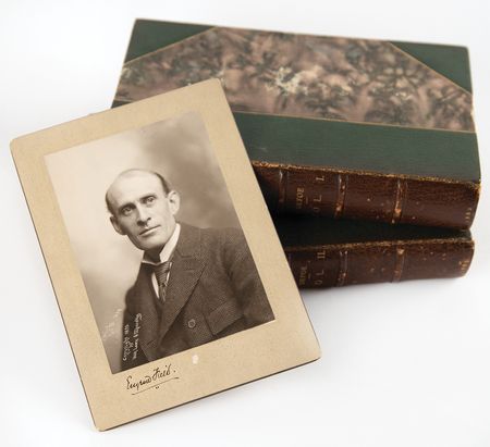 Lot #651 Eugene Field (3) Signed Items - Photograph and Two-Volume Book Set (From His Personal Library) - Image 1