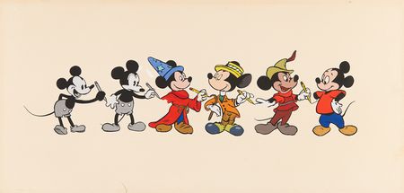 Lot #479 Mickey Mouse Original 'Mickey Through the Years' Painting - From the Estate of Jack Cutting - Image 1