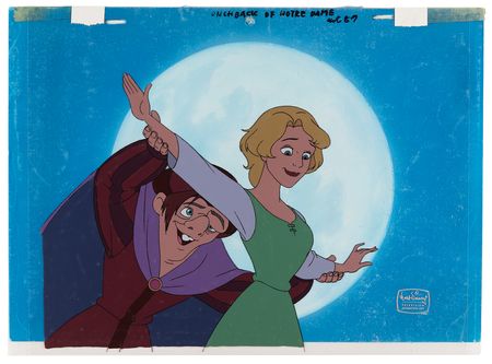 Lot #506 Quasimodo and Madellaine production key master background set-up from The Hunchback of Notre Dame II - Image 2