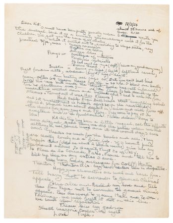 Lot #590 Ernest Hemingway Autograph Letter Signed on Injuries Sustained in African Plane Crashes: 