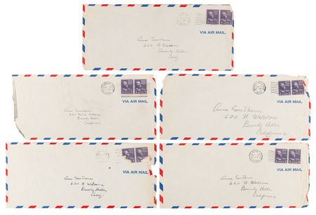 Lot #605 John Steinbeck Archive of (9) Autograph Letters Signed to Actress Ann Sothern, Commenting on Writing, Family, and Hollywood Gossip: 